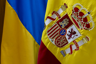 La ministra de Defensa mantiene una videoconferencia con los mandos de la Guardia Militar de Fronteras de Ucrania