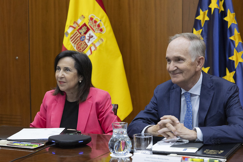La ministra mantiene una VTC con Guardia de Fronteras de Ucrania